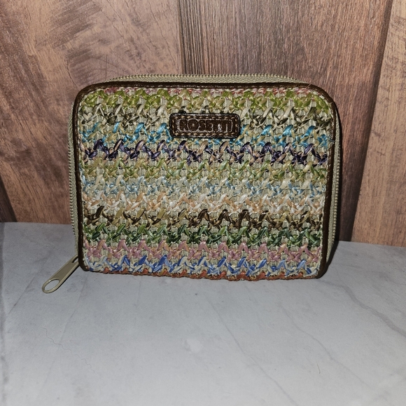 Rosetti nwot multi piece woven multi color shoulder bag and pouch new with tag - Picture 5 of 13